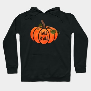 Fall Y’all Watercolor Pumpkin Hoodie